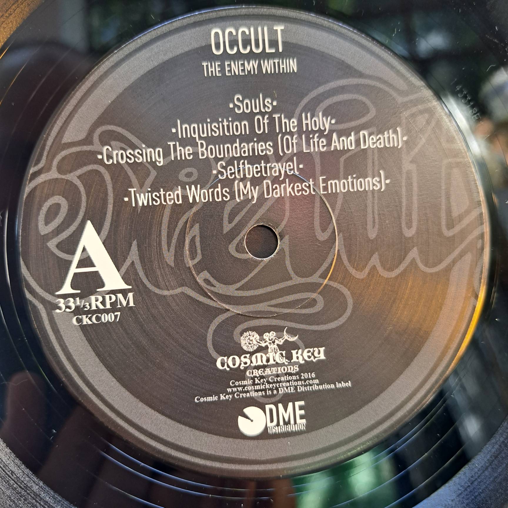 Occult– The Enemy Within – Disc VINIL LP VG+ (ca și nou) (boxD) - imagine 2