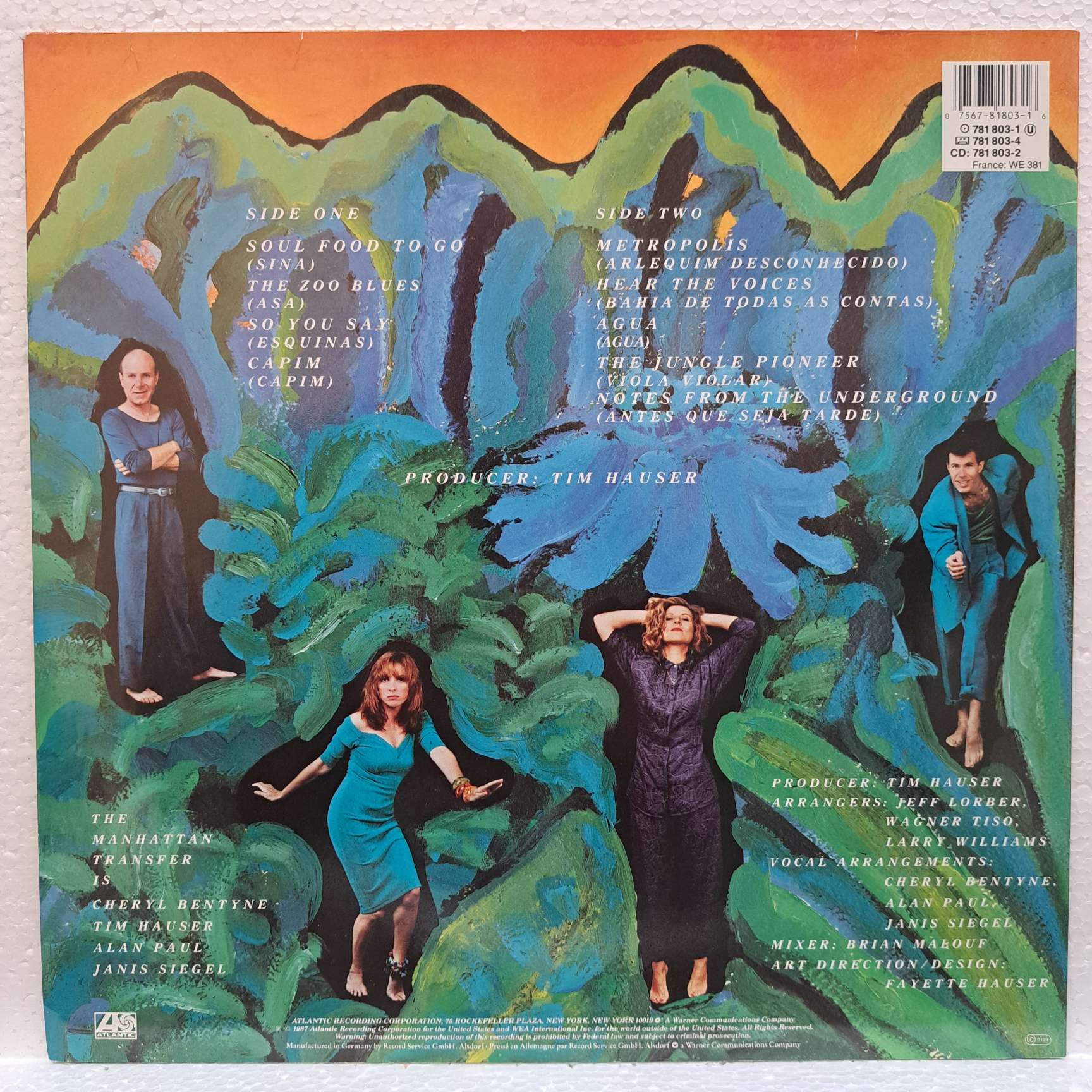 The Manhattan Transfer – Brasil Disc VINIL LP VG+ (boxE) - imagine 3