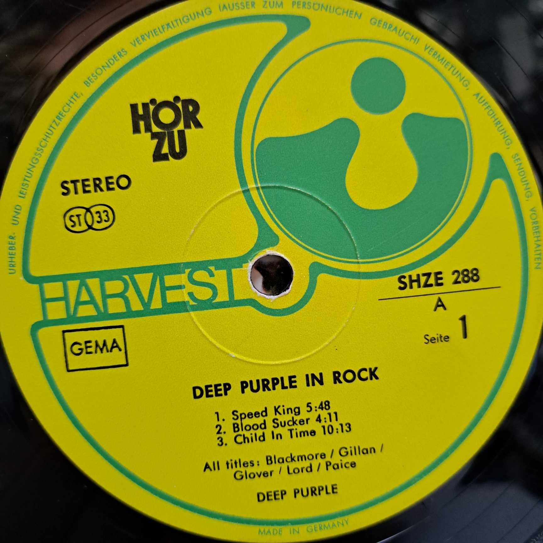 Deep Purple – In Rock Disc VINIL LP VG VG+ (BOXF) - imagine 2