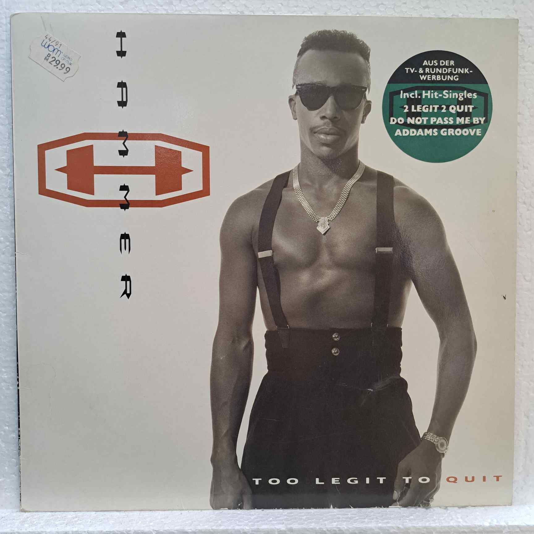 Hammer – Too Legit To Quit Disc VINIL LP 2VG+ (BOXG)