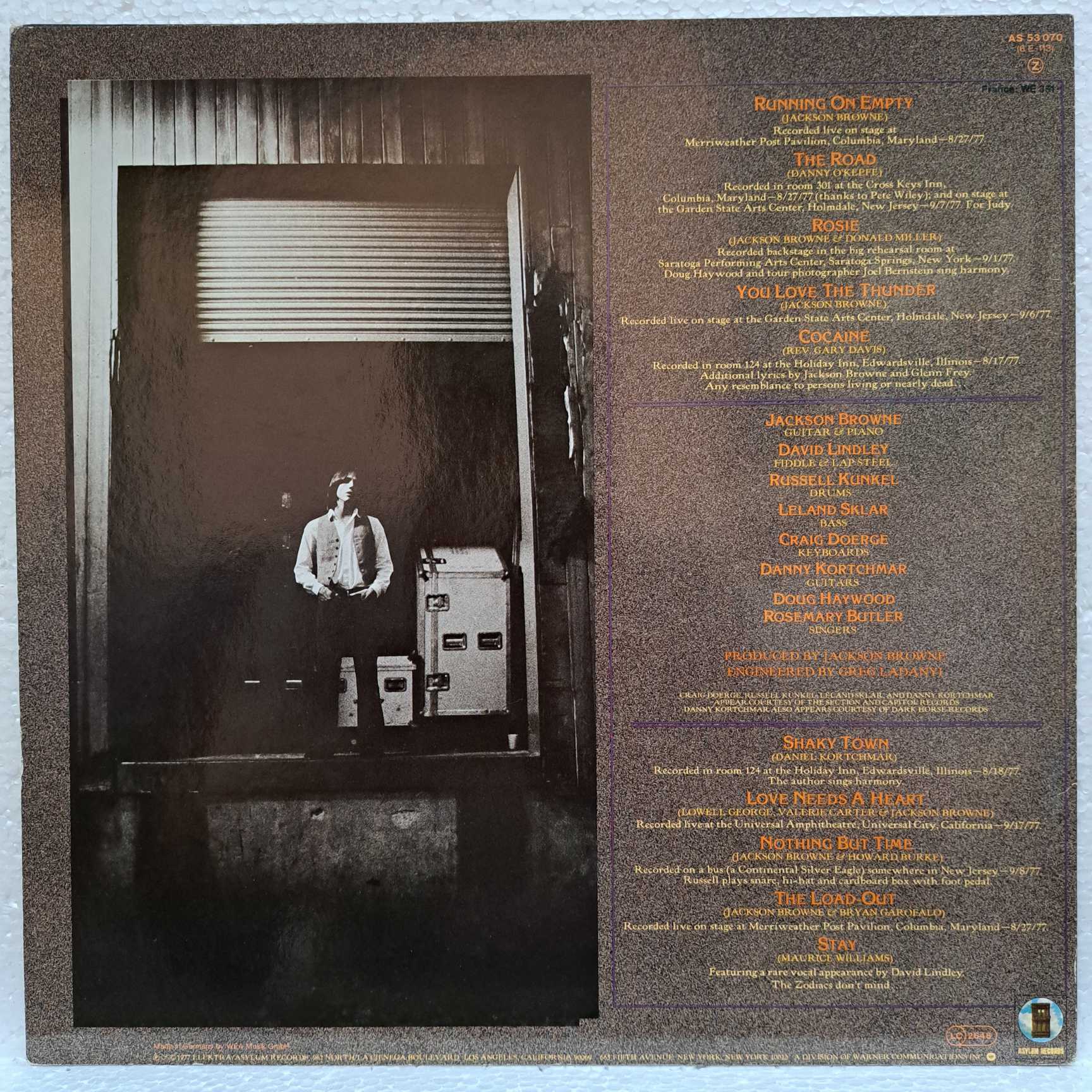 Jackson Browne – Running On Empty Disc VINIL LP VG+ (BOXE) - imagine 4