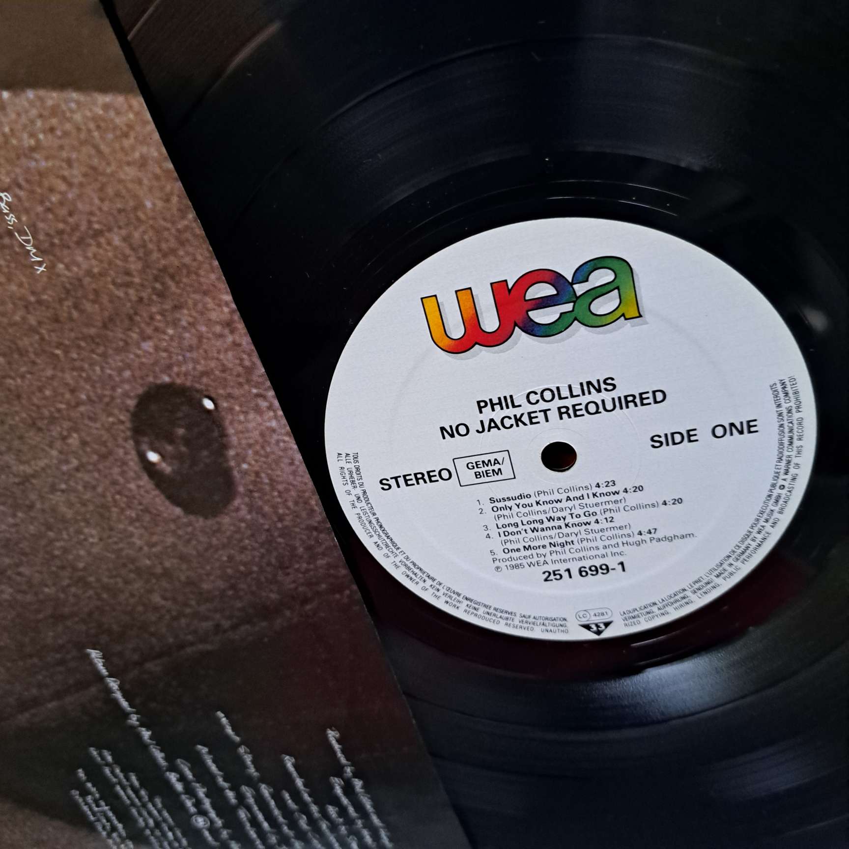 Phil Collins – No Jacket Required Disc VINIL LP VG+ (REPOSTAT1) - imagine 2