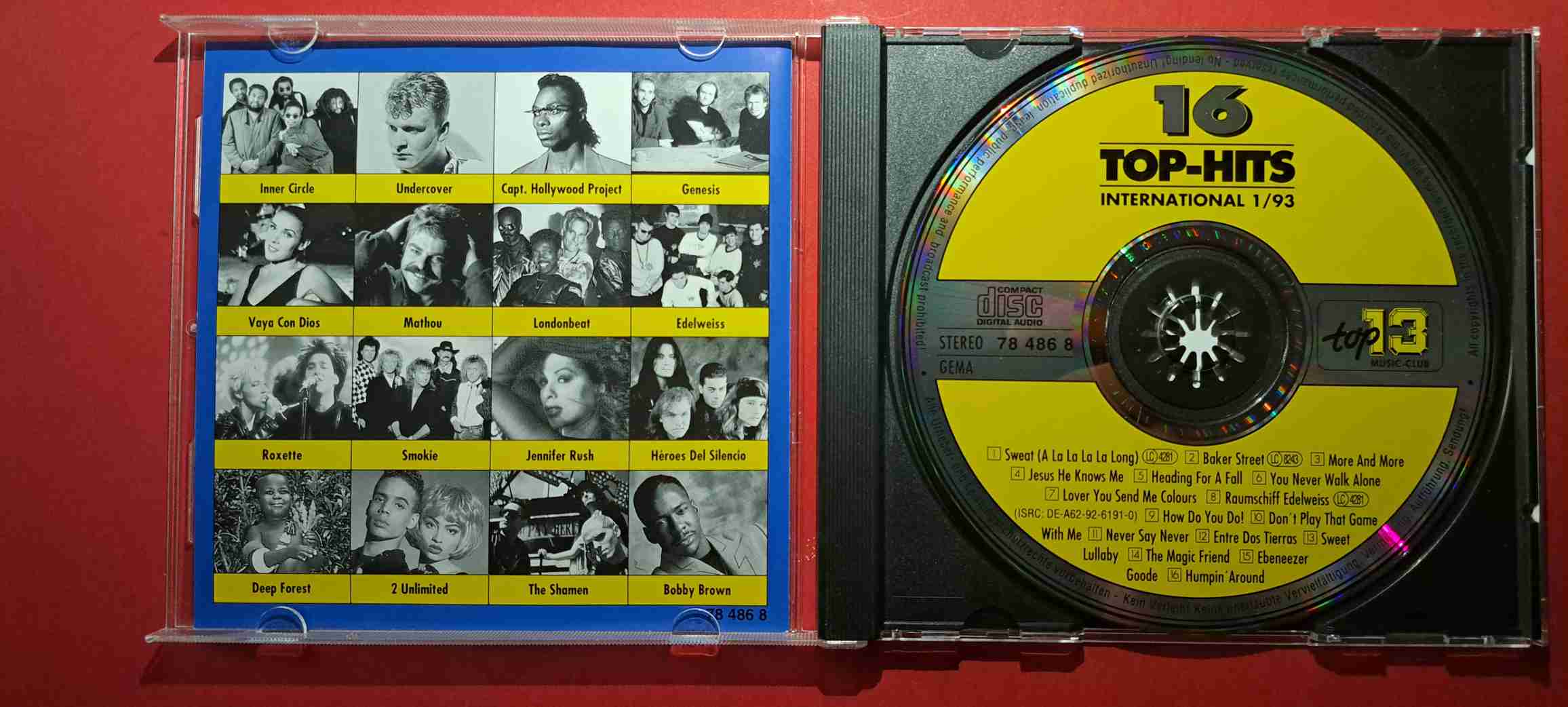 16 Top-Hits International 1/93 - Inner Circle, Genesis, Smokie, Roxette - CD audio (C1) - imagine 2