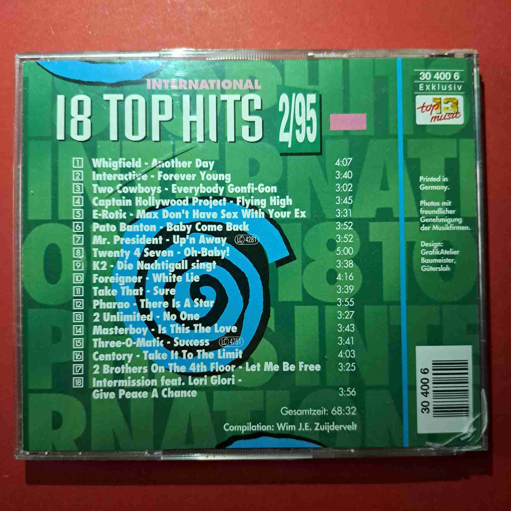 18 Top Hits Aus Den Charts International 2/95- Whigfield, Foreigner, Mr. President, Masterboy - CD audio (C1) - imagine 3