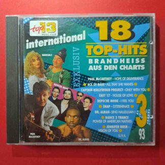 18 Top-Hits International 3/93 – Boney M, Depeche Mode, Roxette, Snap -   CD audio (C1)