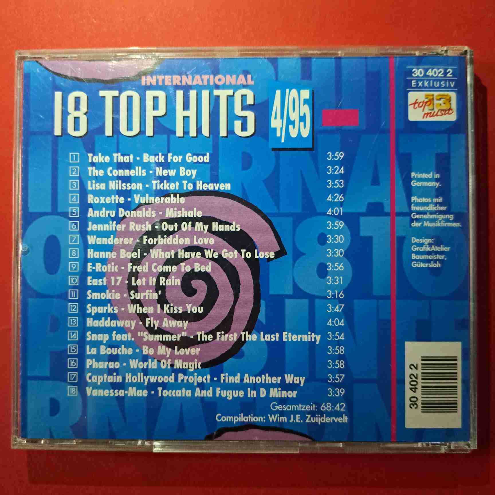 18 Top Hits International 4/95 – Snap!, Roxette, Smokie, Pharao – CD audio (C1) (R) - imagine 3