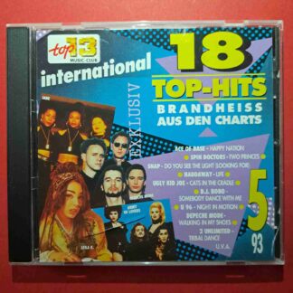 18 Top-Hits International 5/93 - Depeche Mode, Snap, Haddaway, Unlimited- CD audio (C1)
