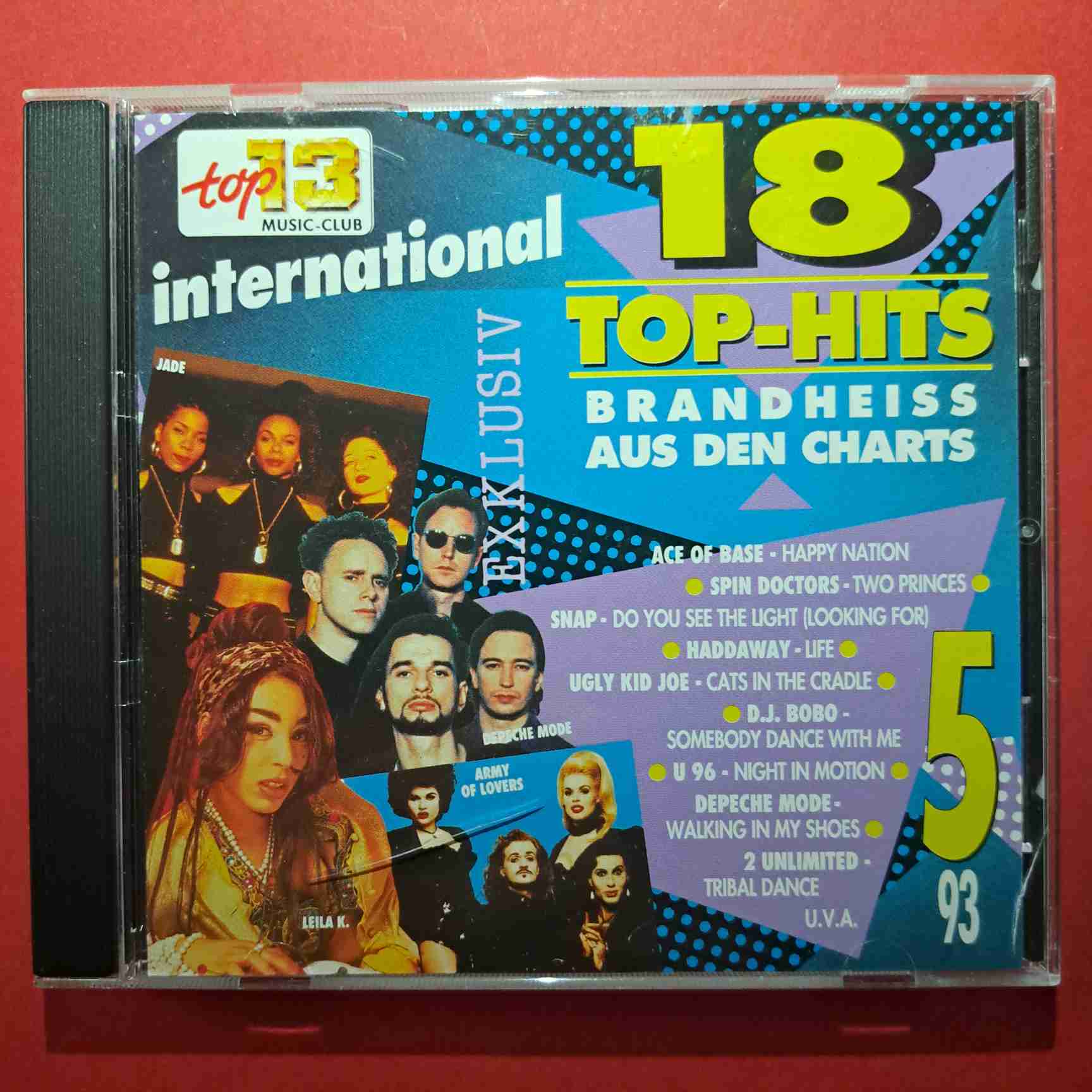18 Top-Hits International 5/93 - Depeche Mode, Snap, Haddaway, Unlimited- CD audio (C1)