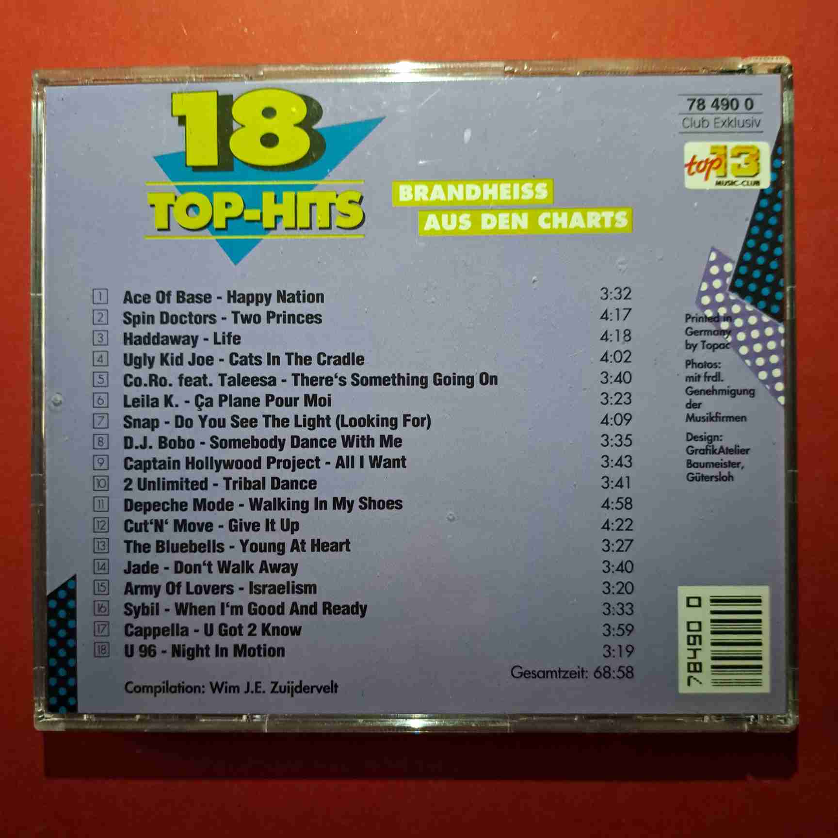 18 Top-Hits International 5/93 - Depeche Mode, Snap, Haddaway, Unlimited- CD audio (C1) - imagine 3