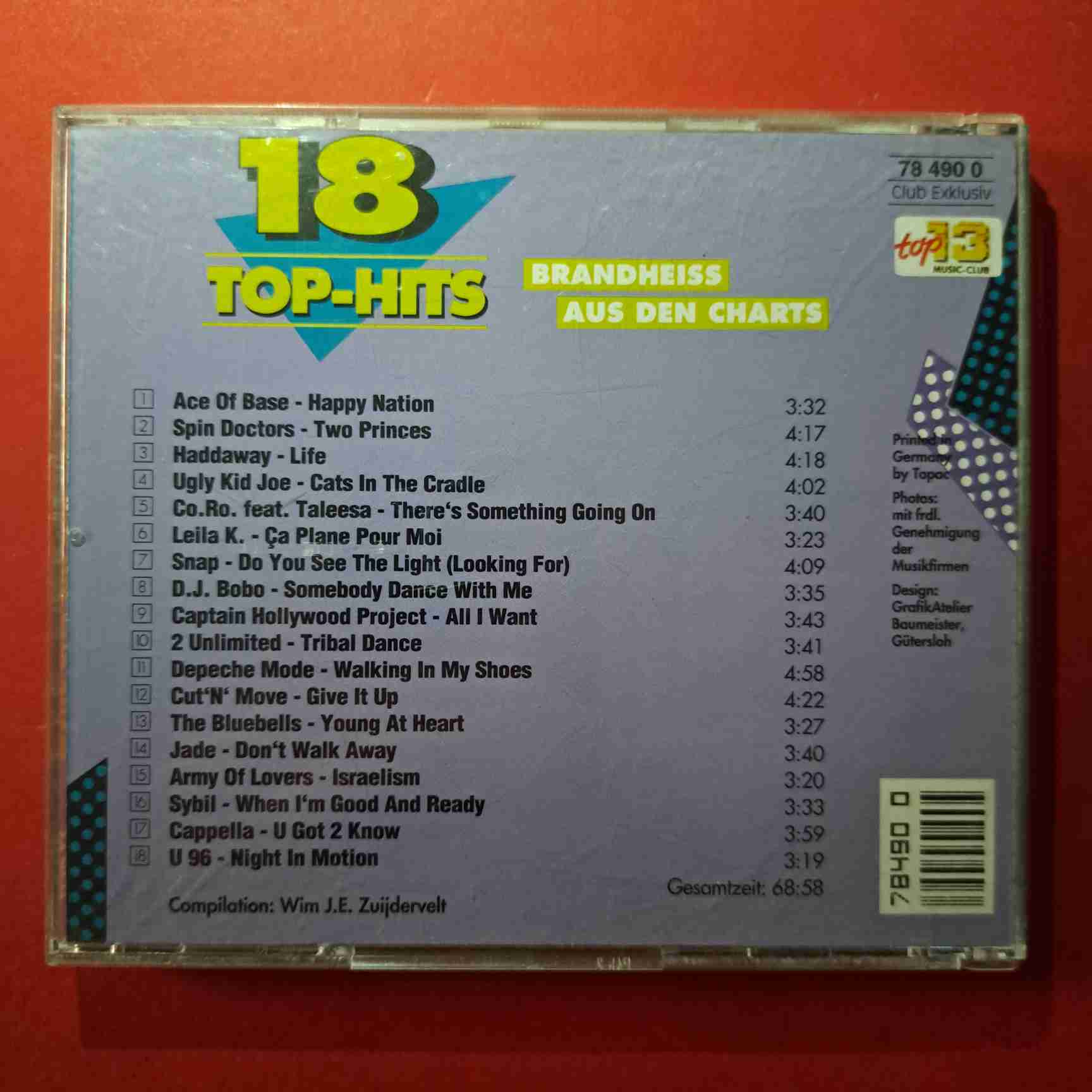 18 Top-Hits International 5/93 - Depeche Mode, Snap, Haddaway, Unlimited- CD audio (C1) sigilat - imagine 2