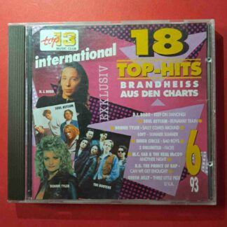 18 Top-Hits International 6/93 – DJ BoBo, Dance 2 Trance, Inner Circle, Stone & Stone –  CD audio (C1)