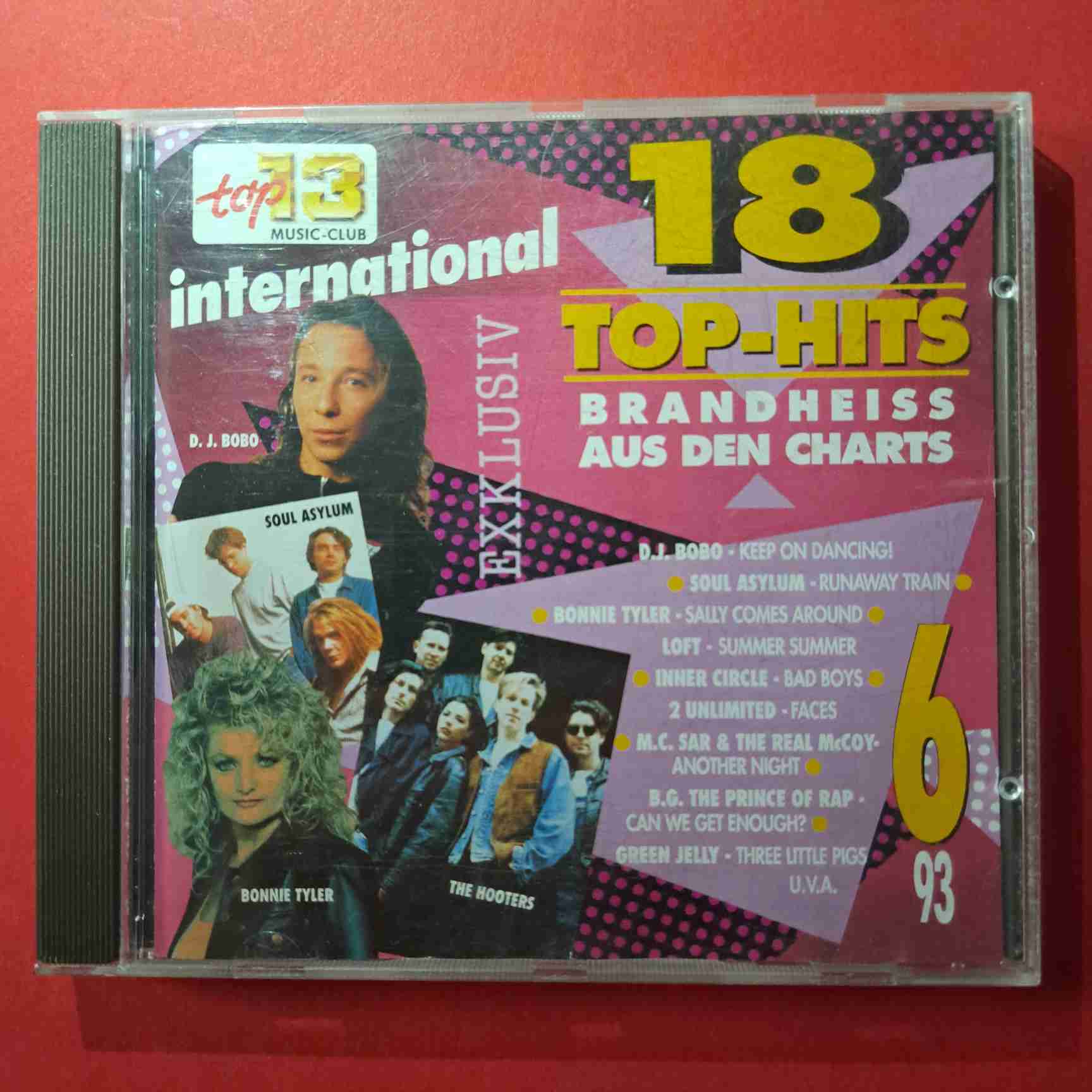 18 Top-Hits International 6/93 – DJ BoBo, Dance 2 Trance, Inner Circle, Stone & Stone – CD audio (C1)