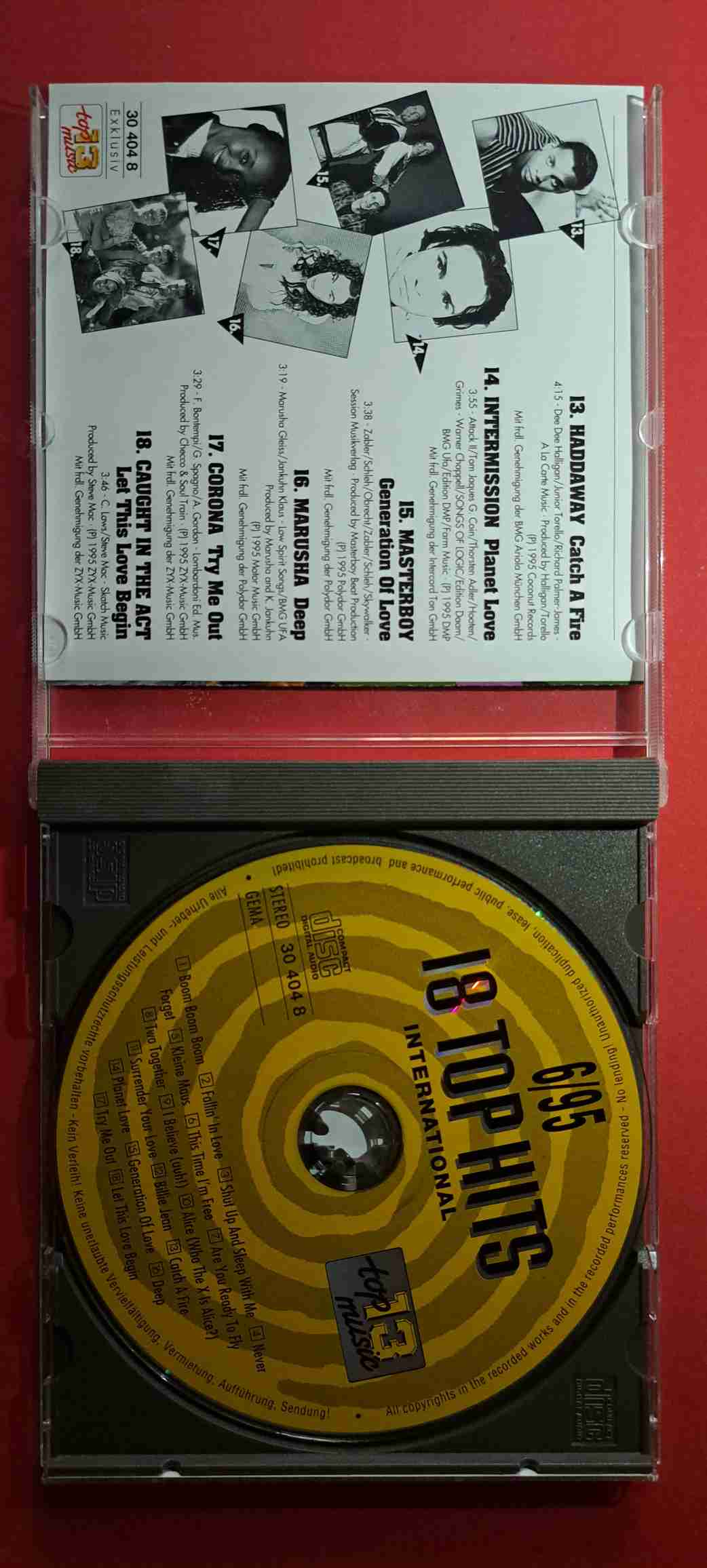 18 Top Hits International 6/95 – Dr. Alban, The Outhere Brothers, Masterboy, Corona - CD audio (C1) - imagine 2