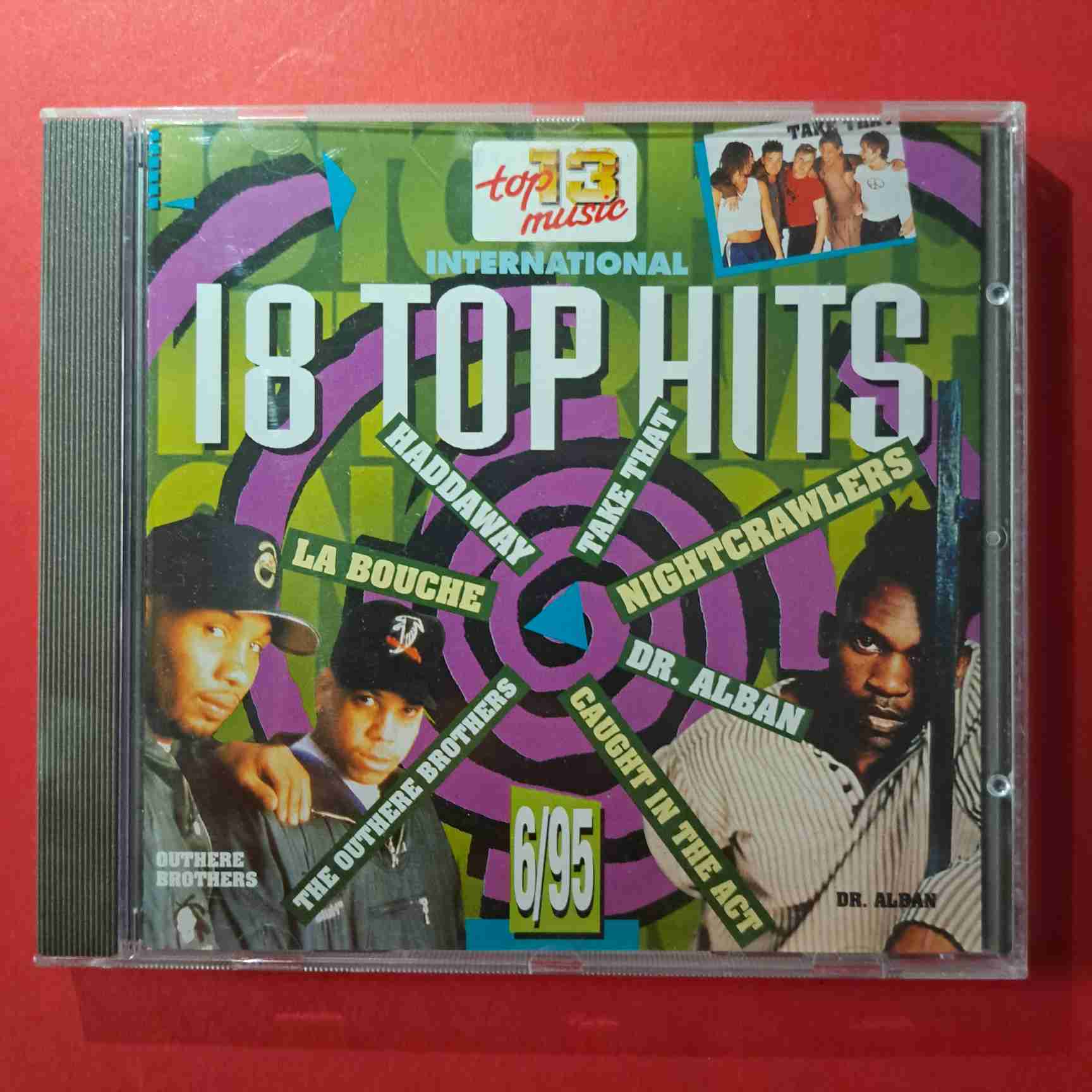 18 Top Hits International 6/95 – Dr. Alban, The Outhere Brothers, Masterboy, Corona - CD audio (C1)
