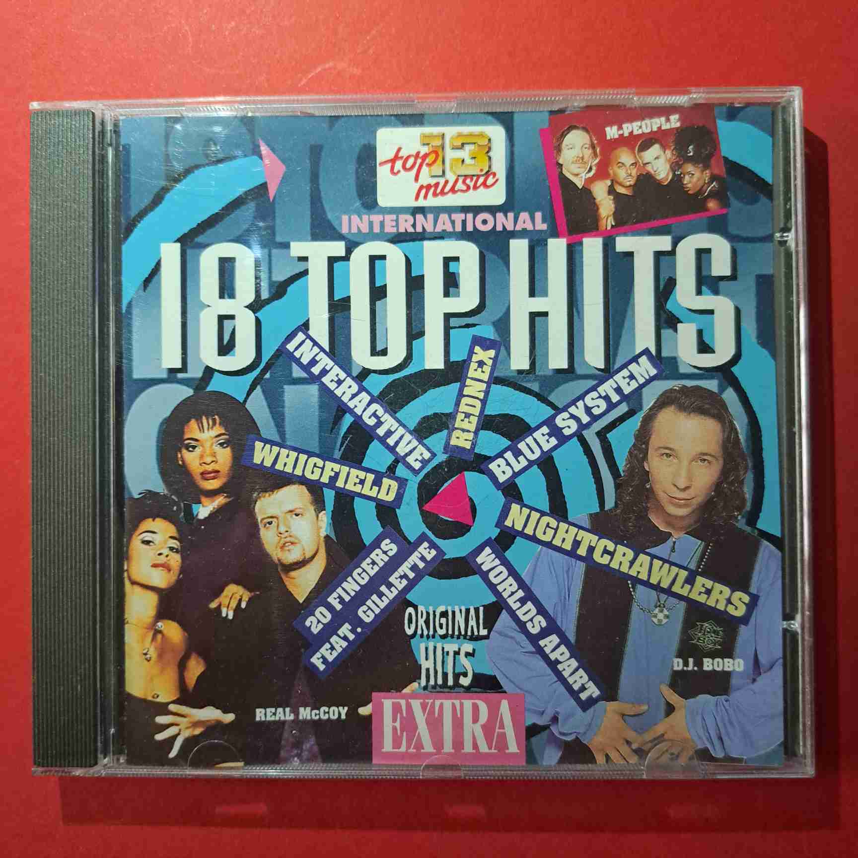 18 Top Hits International Extra – DJ BoBo, Slam, Blue System, Nightcrawlers – CD audio (C1)