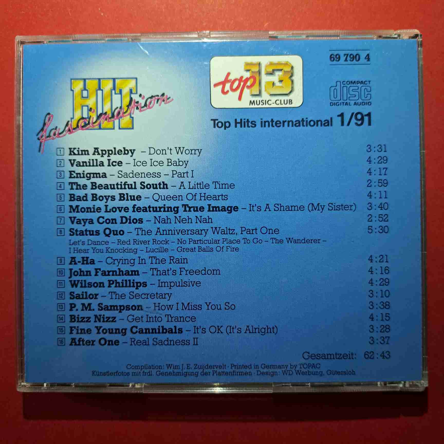 Hit Fascination 1/91 - Vanilla Ice, Bad Boys Blue, Vaya Con Dios, Status Quo - CD audio (C1) - imagine 3