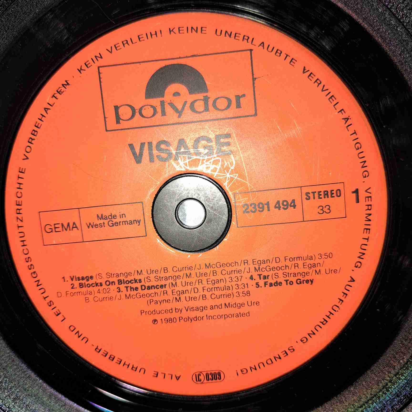 Visage – Visage - Disc VINIL LP VG VG- boxP - imagine 2