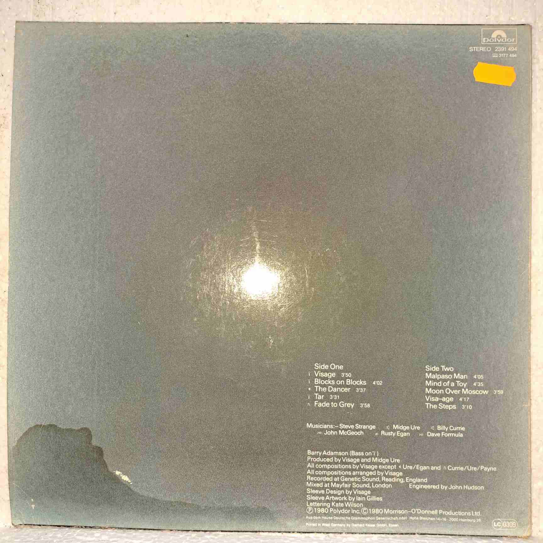 Visage – Visage - Disc VINIL LP VG VG- boxP - imagine 3