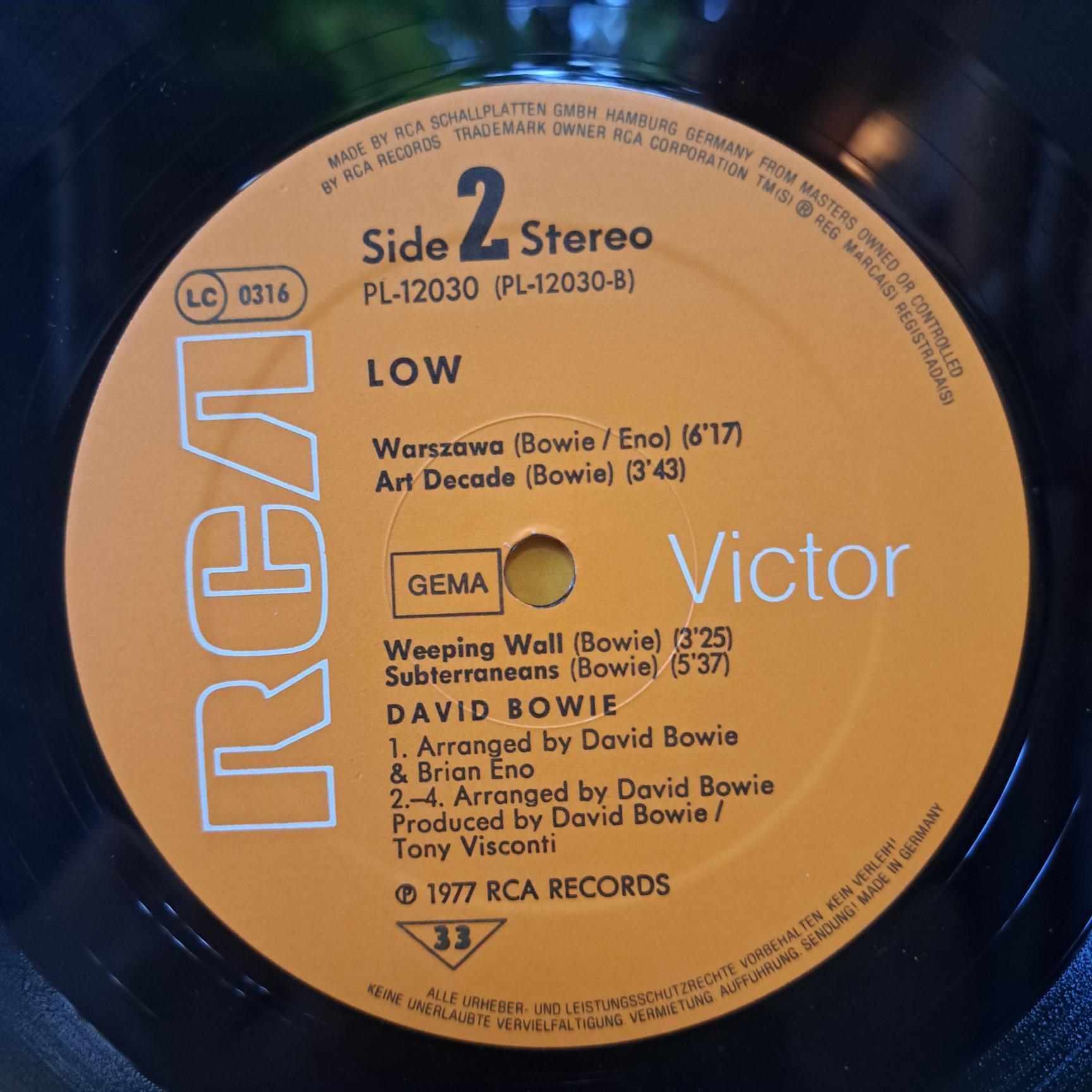 David Bowie – Low Disc VINIL LP VG+ (BOXC) - imagine 3
