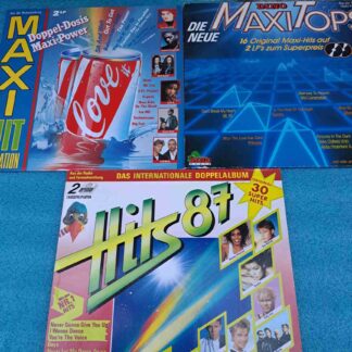 MAXI TOP HITS   - 6 DISCURI VINIL 3LP VG VG+  (boxD5)  Fancy - Ub40 - Depeche Mode - U2 - Bad Boys Blue -Snap - Ice MC - Tehnotronic - Sandra - Sabrina - CC CAtch -