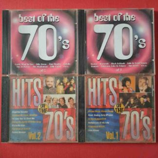 4 compilații Retro: Best Of The 70's CD 1 & 2, Hits Of The 70's Vol. 1 & 2 - 4CD audio (C3 33)