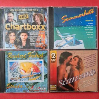 4 compilații de Hituri: Chartboxx 4.2018, Sommerhits CD 4, Rainhard Fendrich – Strada... Austria, Schmusesongs - 5CD audio (C3 32)