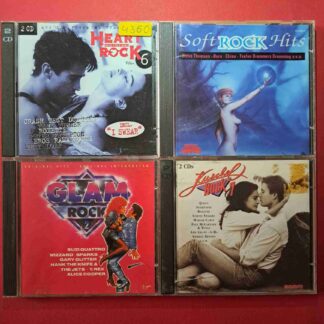 4 compilații Rock de colecție: Heart Rock Vol. 6, Soft Rock Hits, Bravo Kuschelrock 7, Glam Rock 2 - 6CD audio (C3 29)