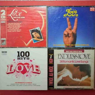 4 compilații cu hituri de dragoste - Love Songs - 13CD audio (C3 26)