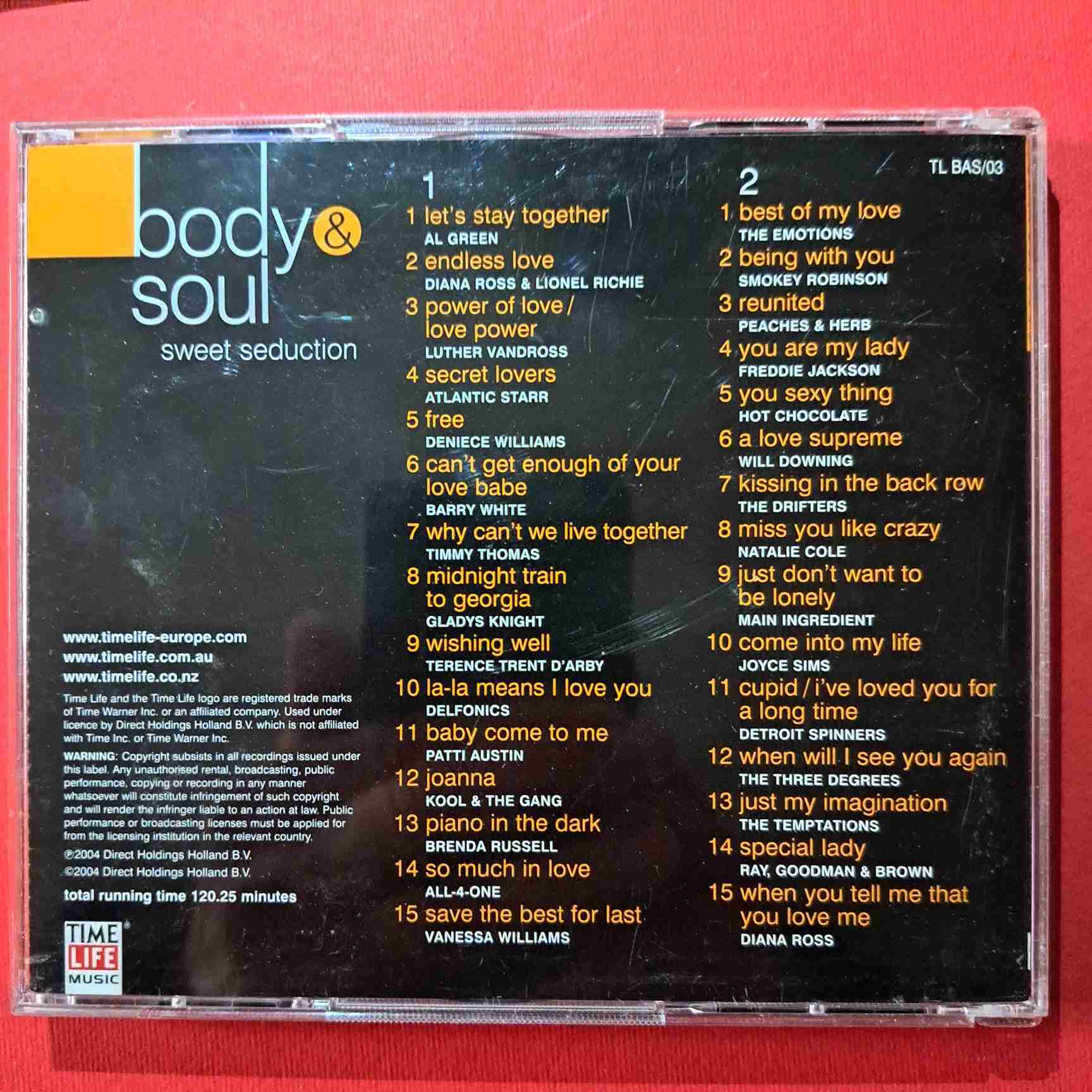 Body & Soul - Sweet Seduction - Diana Ross, Atlantic Starr, Hot Chocolate, All-4-One – 2CD audio (C3) - imagine 2