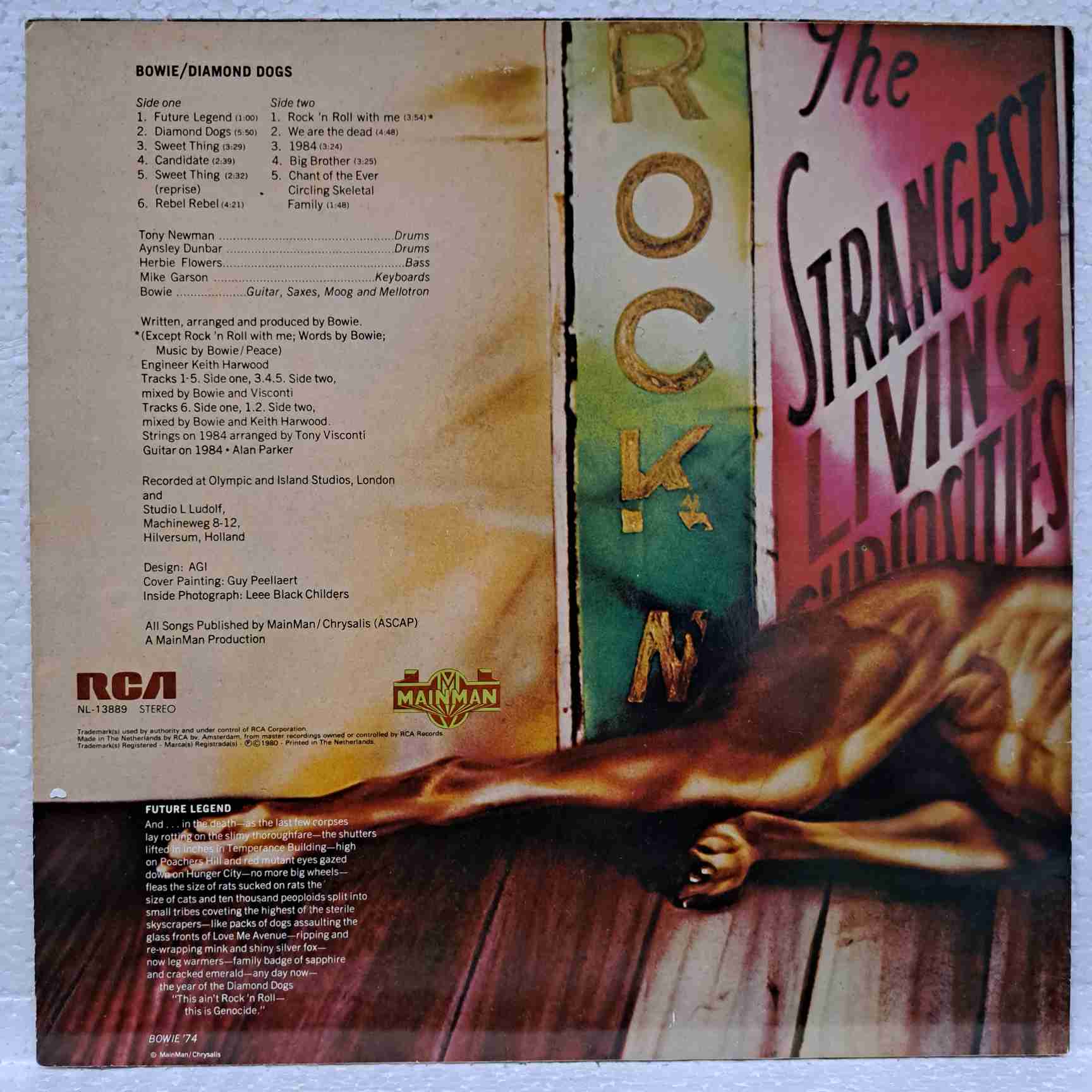 Bowie – Diamond Dogs DAVID DISC VINIL LP VG VG+ (boxB) - imagine 2