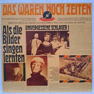 Das Waren Noch Zeiten - Unvergessene Schlager, Folge 1   DISC VINIL LP  VG VG+ (boxH)