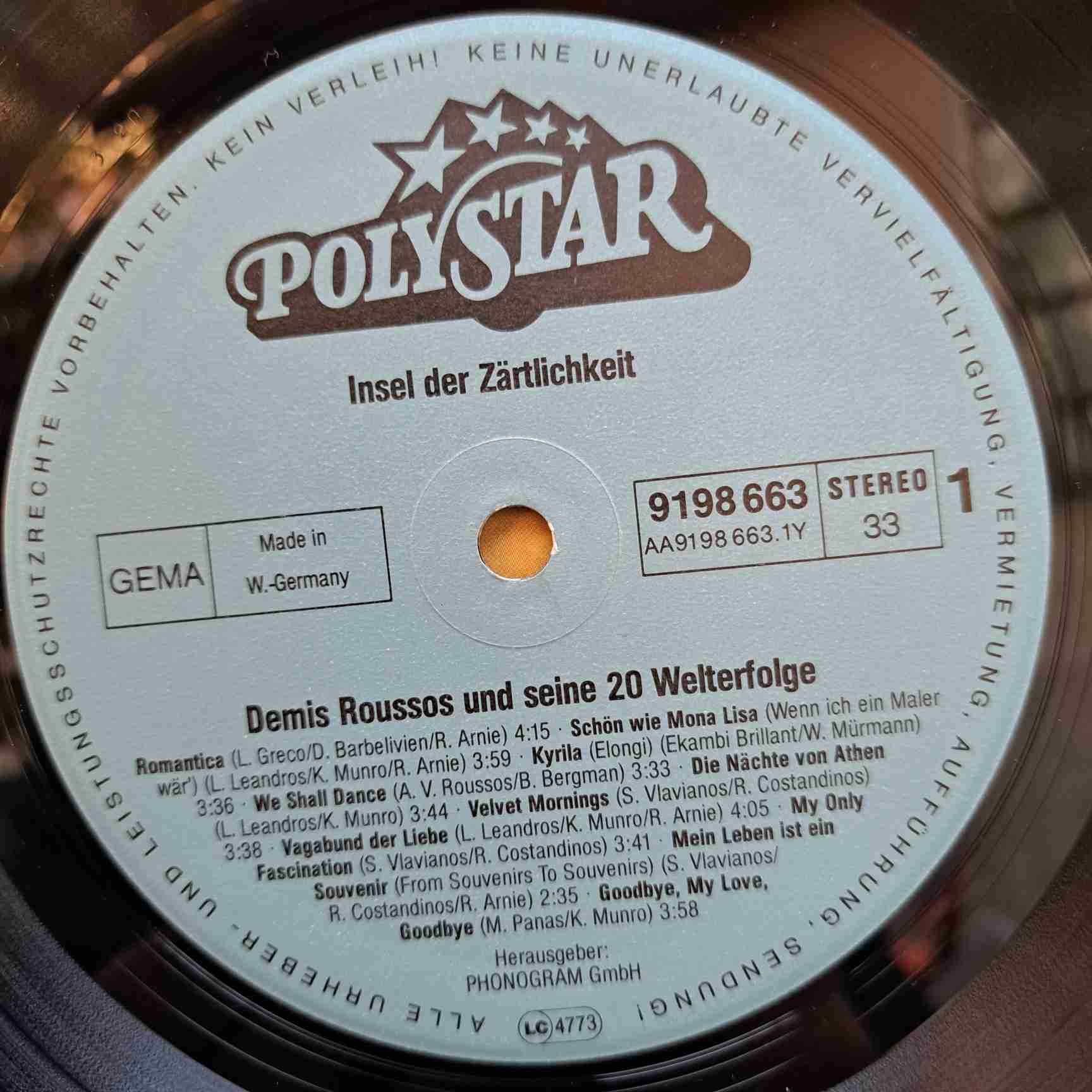 Demis Roussos DISC VINIL LP VG VG+ (boxH) - imagine 3