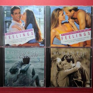 Feelings 15, Feelings 5, Romantic Classics 3, Romantic Classics 1- 4CD audio (C3 6)