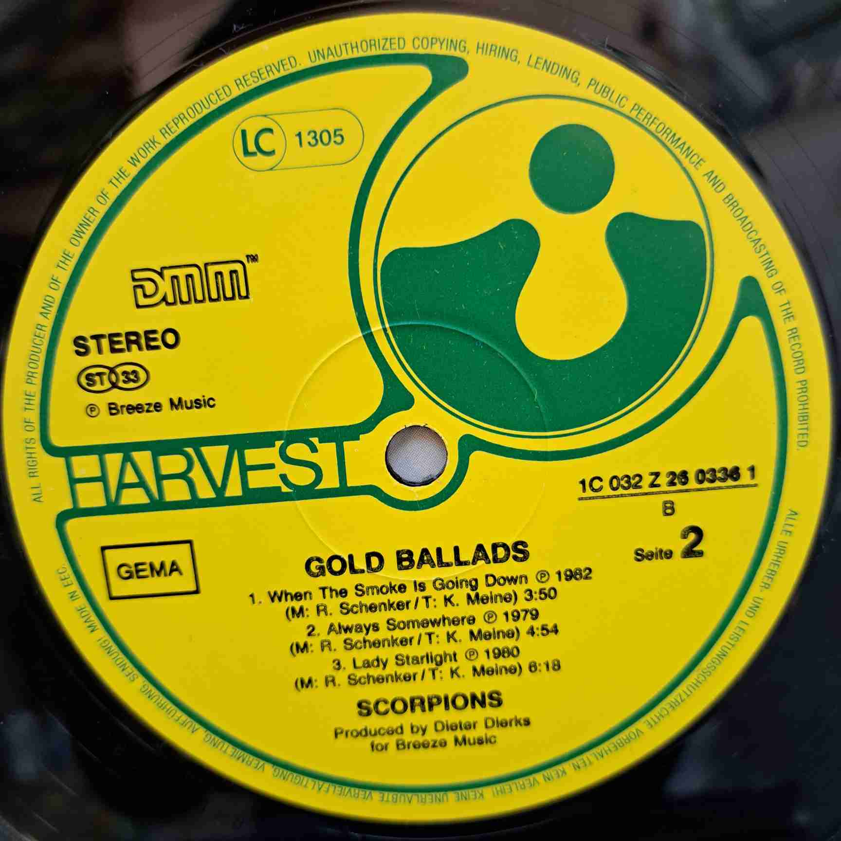 Scorpions – Gold Ballads DISC VINIL LP VG+ - imagine 3