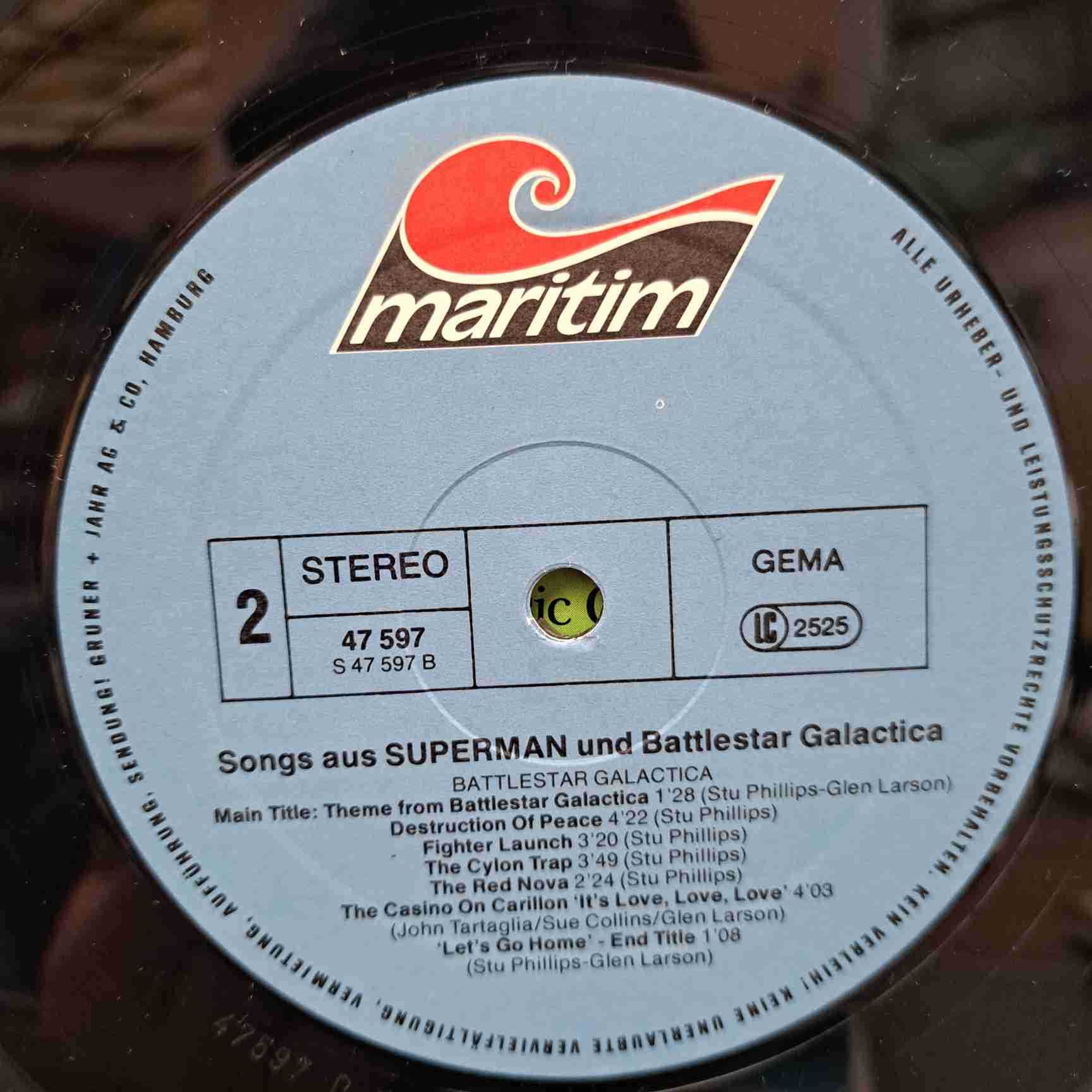Songs Aus Superman Und 'Battlestar Galactica' Disc VINIL LP VG+ (BOX5) - imagine 3