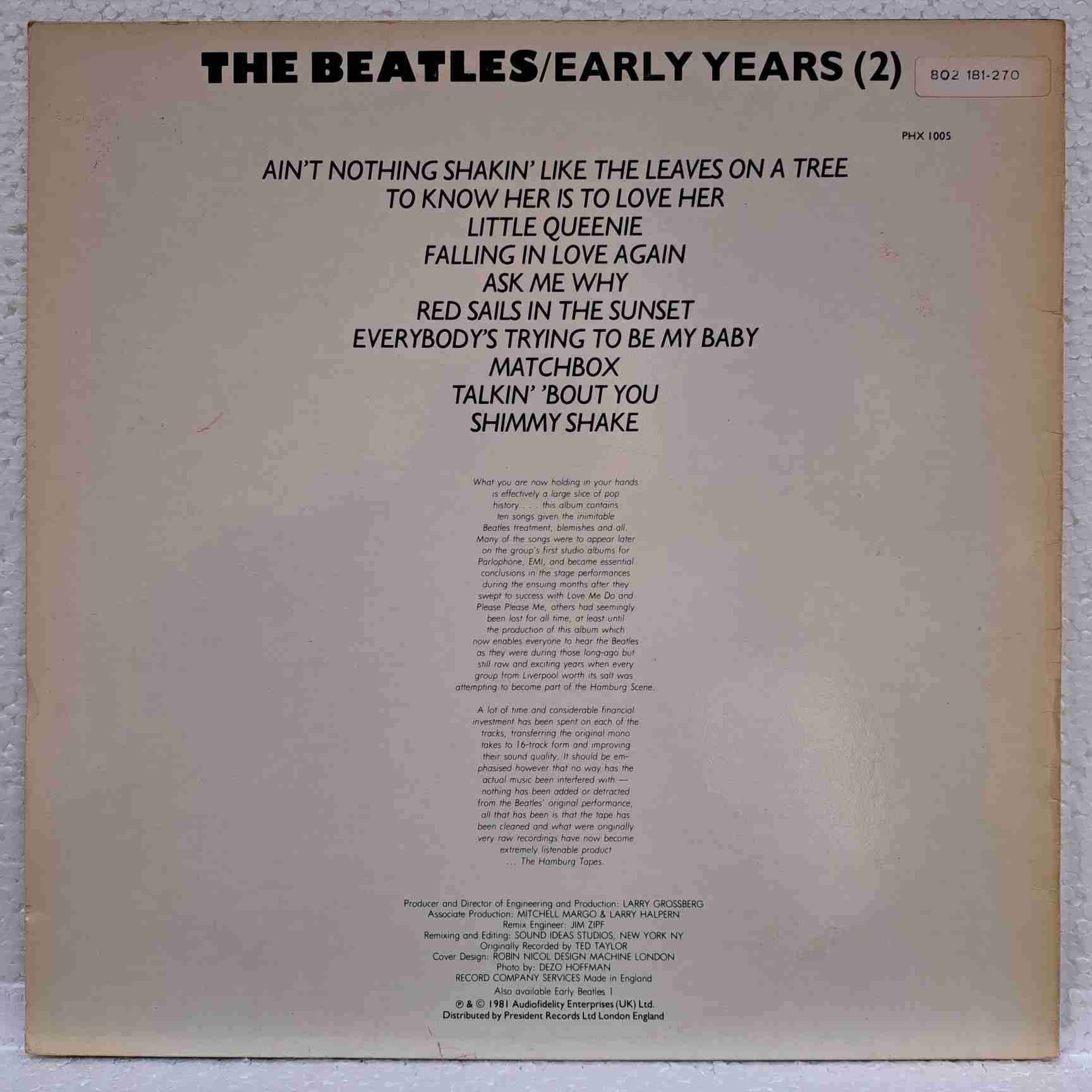 The Beatles – Early Years DISC VINIL LP VG VG+ (boxB) - imagine 2