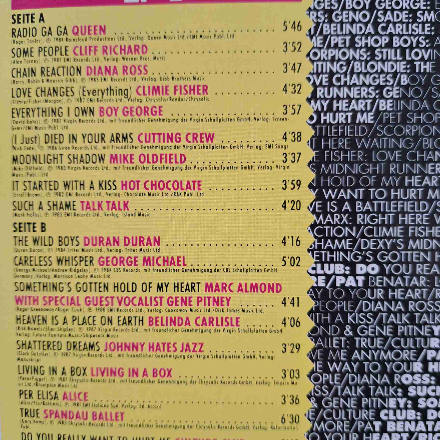 The Best Of 1980-1990 Disc VINIL 3LP VG+ (BOX5) Queen - Talk Talk - George Michael - Scorpions - Europe - Sade ... - imagine 5