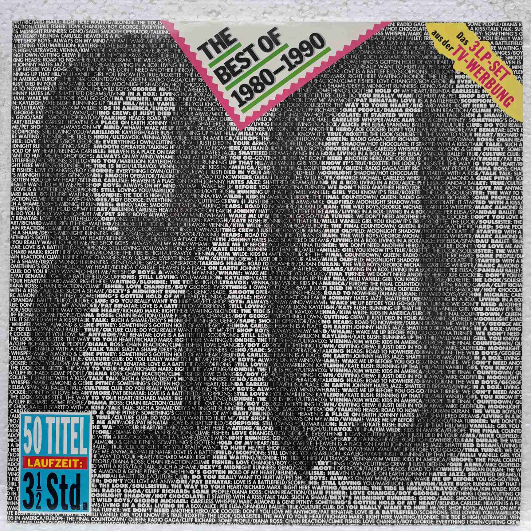 The Best Of 1980-1990 Disc VINIL 3LP VG+ (BOX5) Queen - Talk Talk - George Michael - Scorpions - Europe - Sade ...