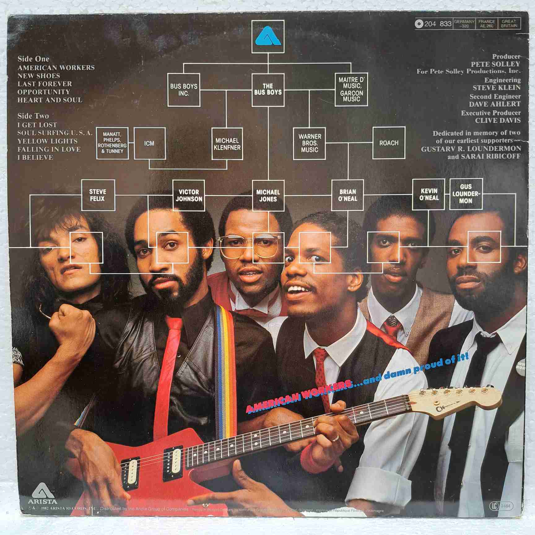 The Bus Boys – American Worker DISC VINIL LP VG VG+ (boxB) - imagine 2