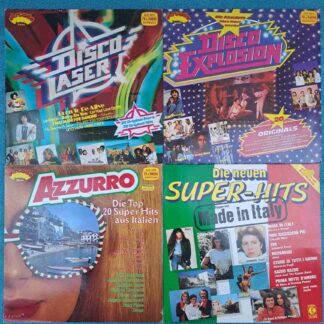 4 compilații hituri disco - Y.M.C.A, Blondie, Ricchi e Poveri, Al Bano&Romina Power - Discuri Vinil 4LP VG VG- (lot5B)
