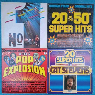 4 compilații super hituri - Cat Stevens, Depeche Mode, Wham!, George Michael, Queen - Discuri Vinil 4LP VG VG- (lot5D)