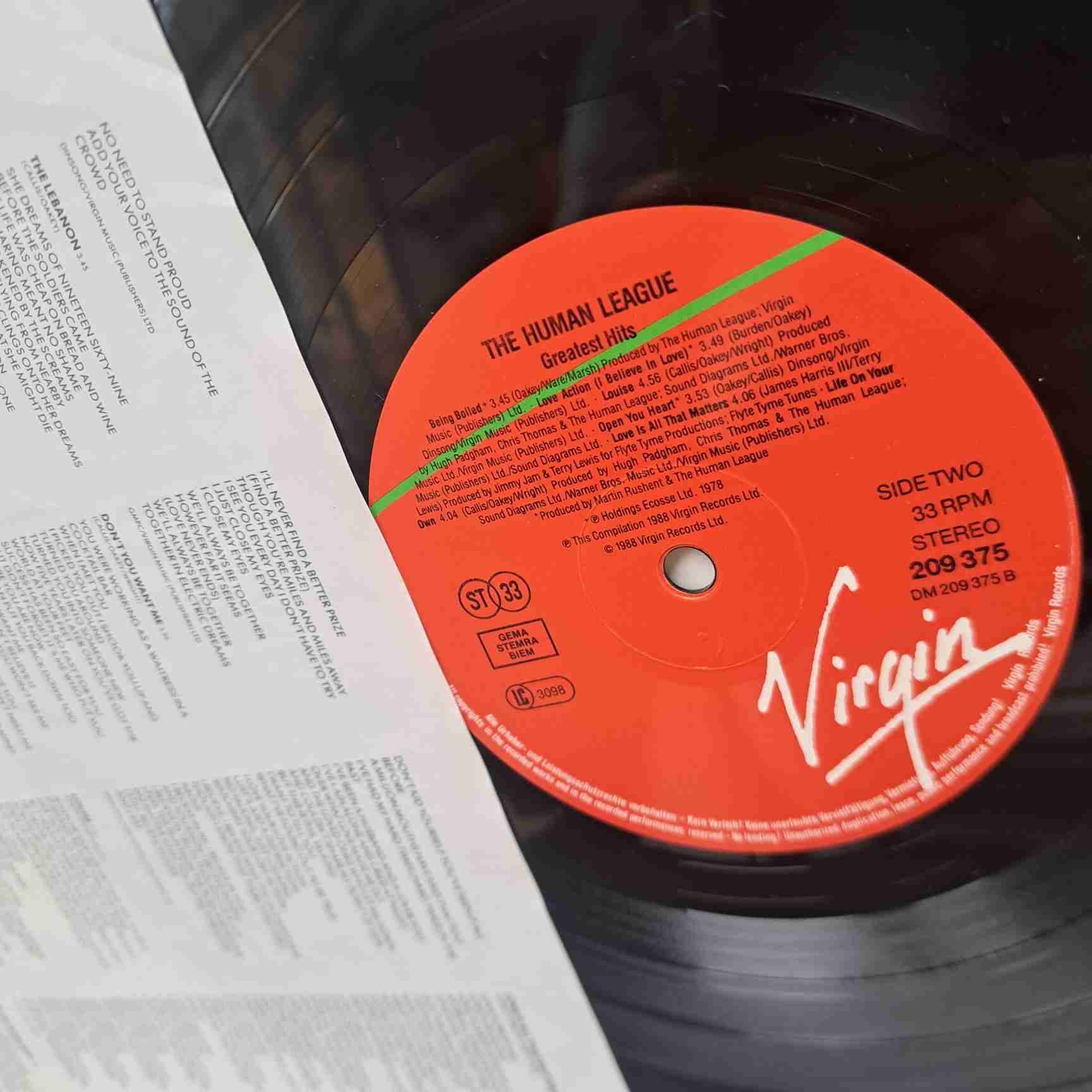 The Human League – Greatest Hits Disc Vinil LP VG+ (boxB) VEZI COPERTA ! - imagine 4