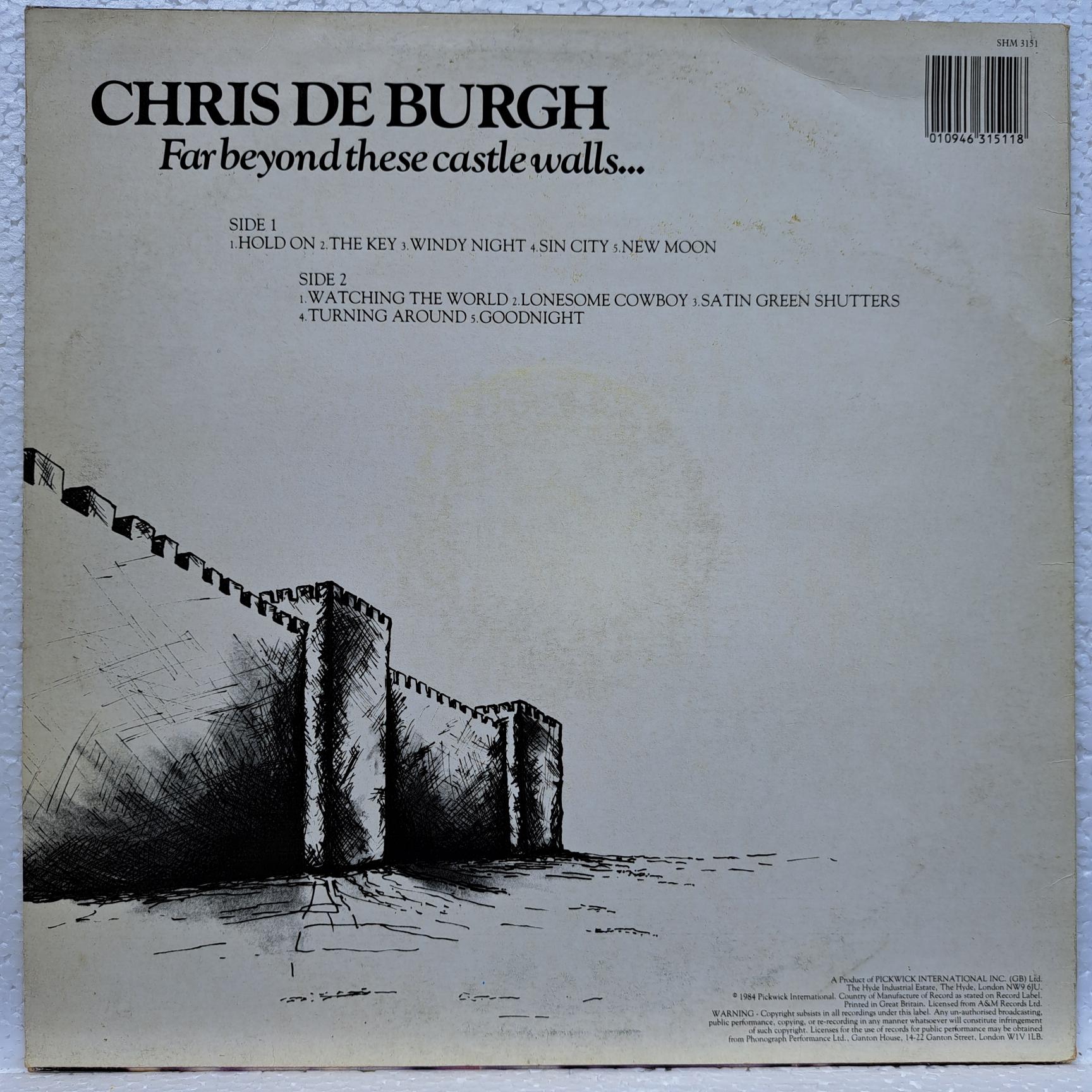 Chris De Burgh Far Beyond These Castle Walls Disc Vinil LP VG VG 