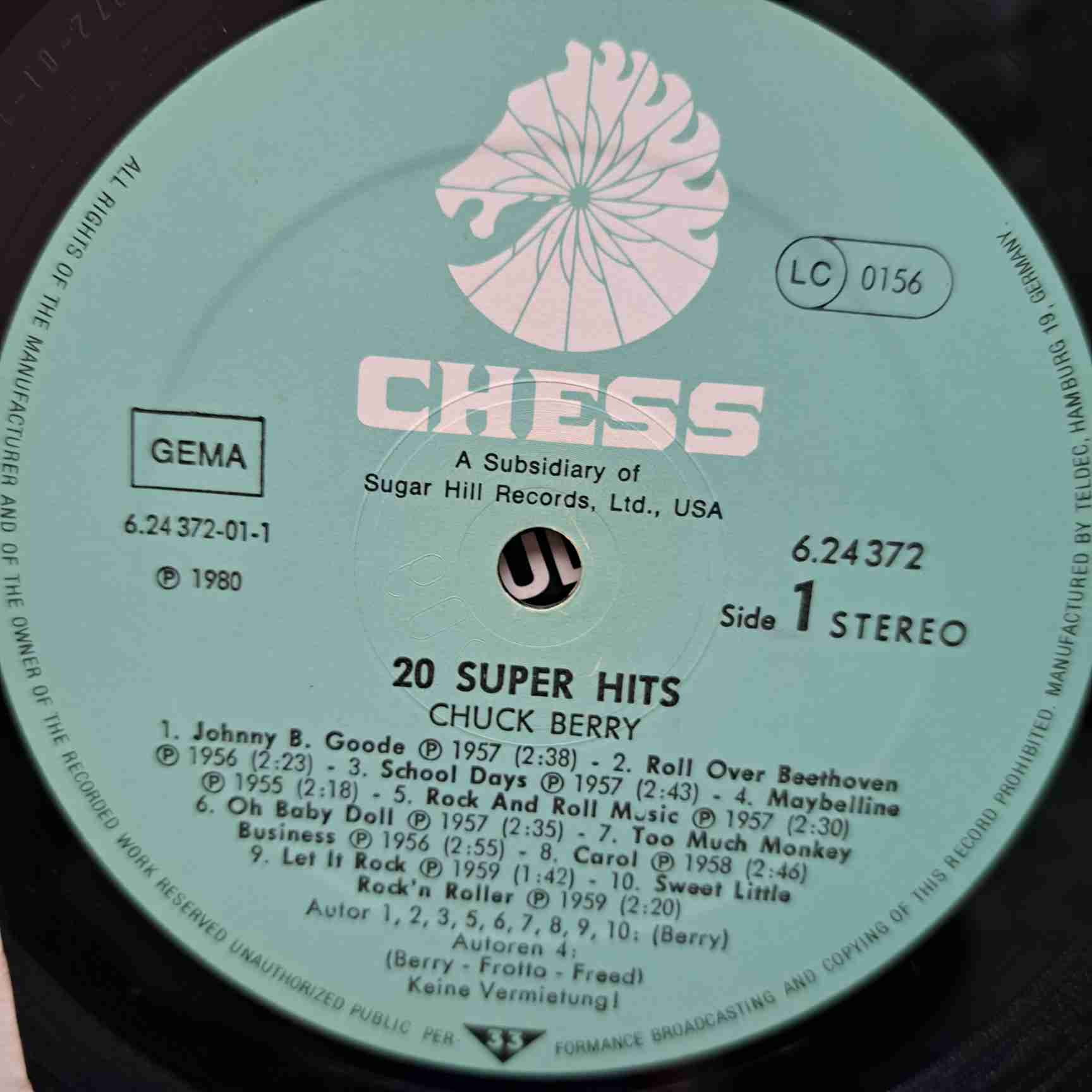Chuck Berry – 20 Super Hits - Disc Vinil LP VG+ - imagine 2