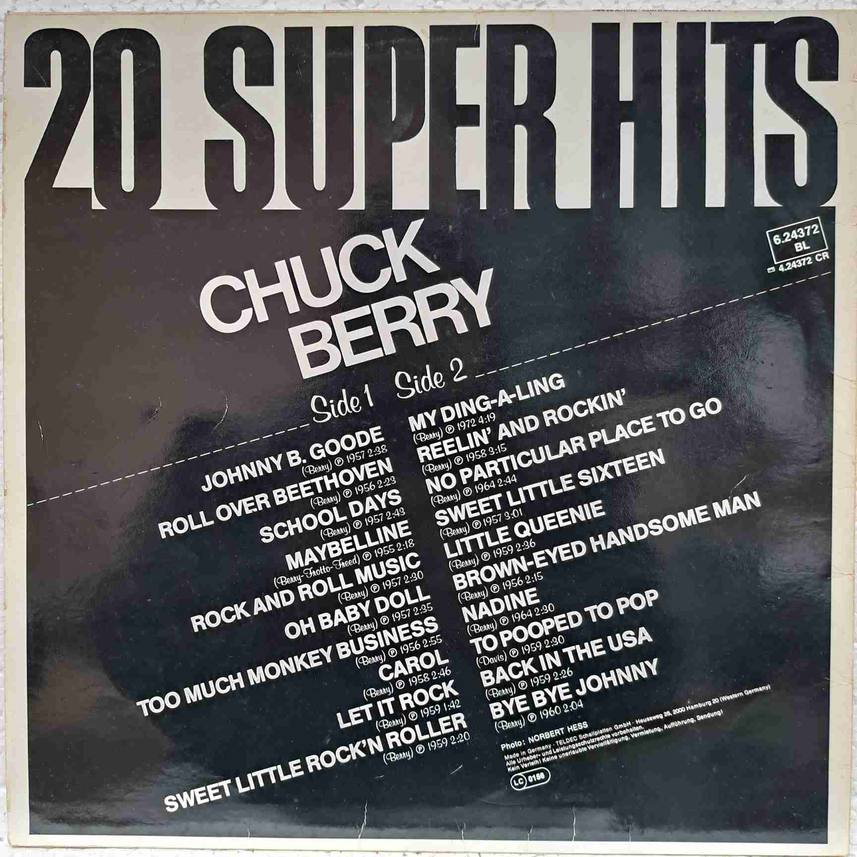 Chuck Berry – 20 Super Hits - Disc Vinil LP VG+ - imagine 3