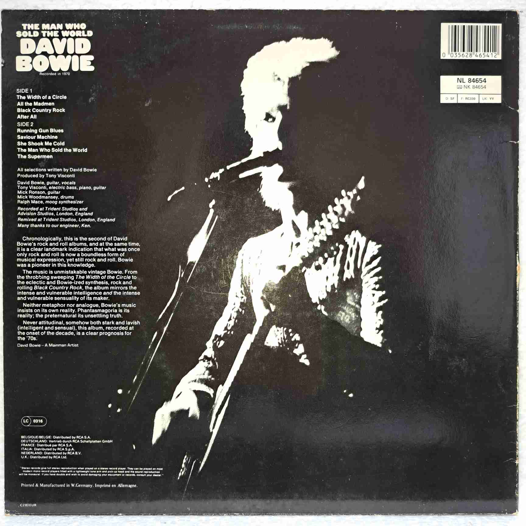 David Bowie – The Man Who Sold The World Disc VINIL LP VG+ - Discuri Muzică