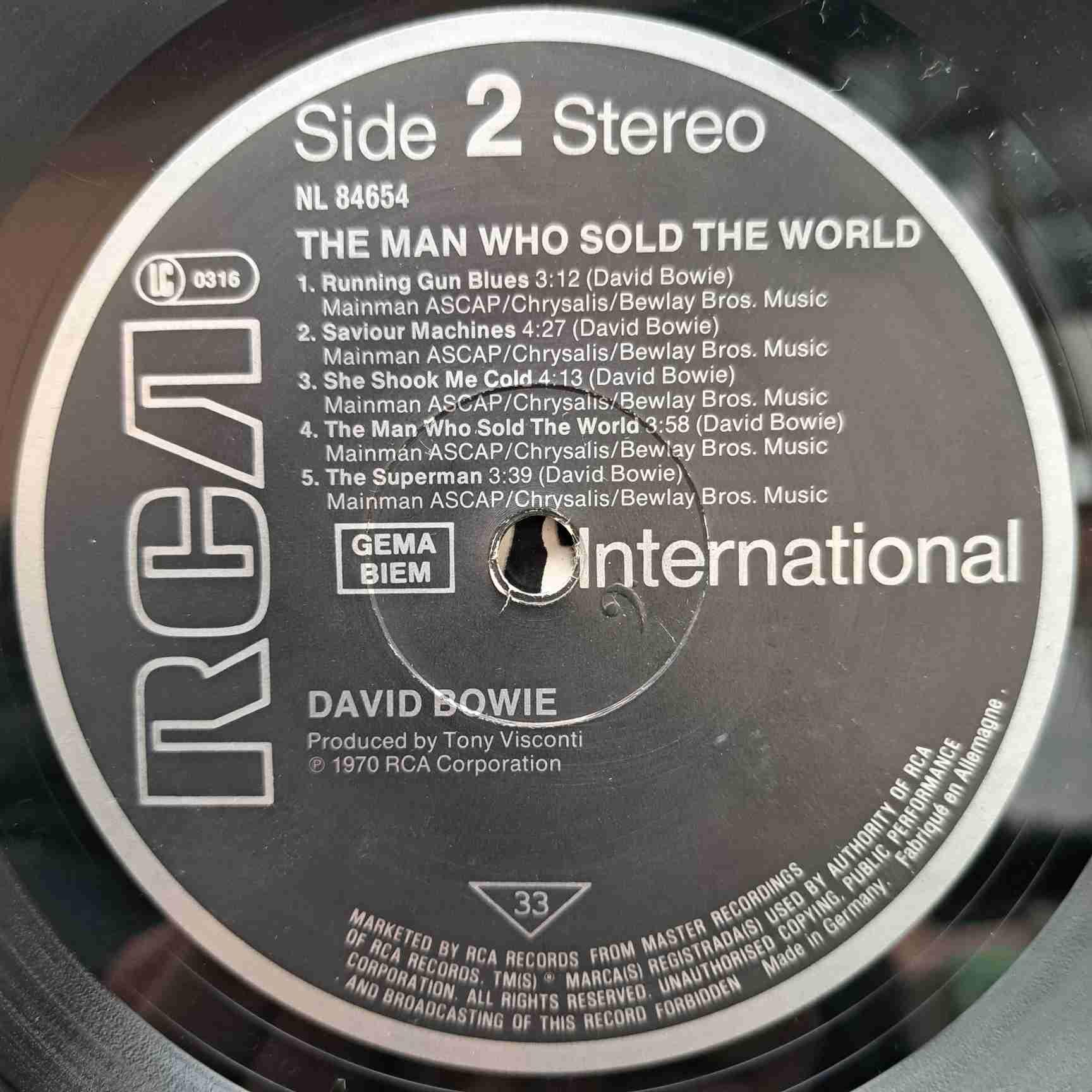 David Bowie – The Man Who Sold The World Disc VINIL LP VG+ - Discuri Muzică