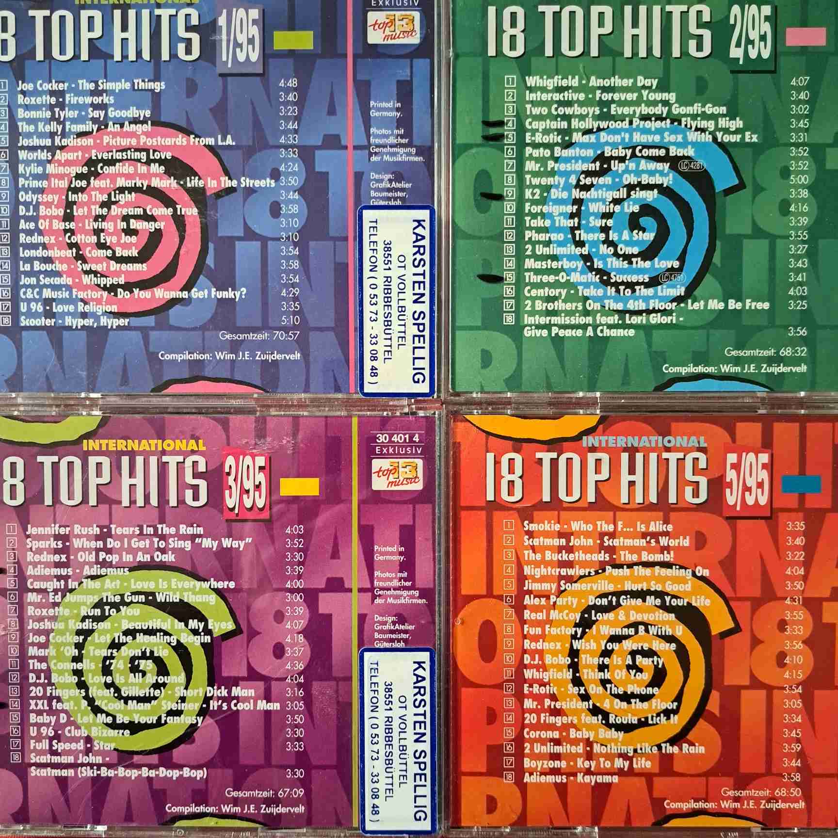 18 Top Hits International - 4CD audio (C2-1) - imagine 3