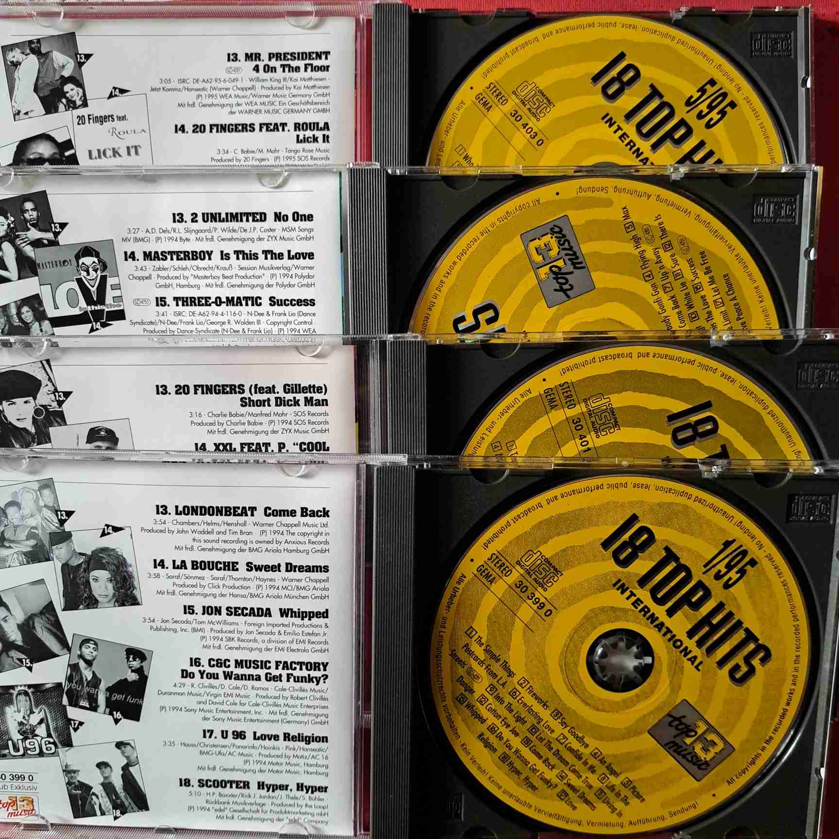 18 Top Hits International - 4CD audio (C2-1) - imagine 2