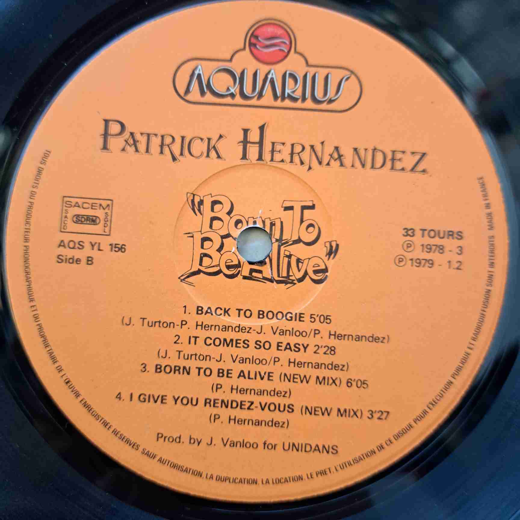 patrick hernandez born to be alive